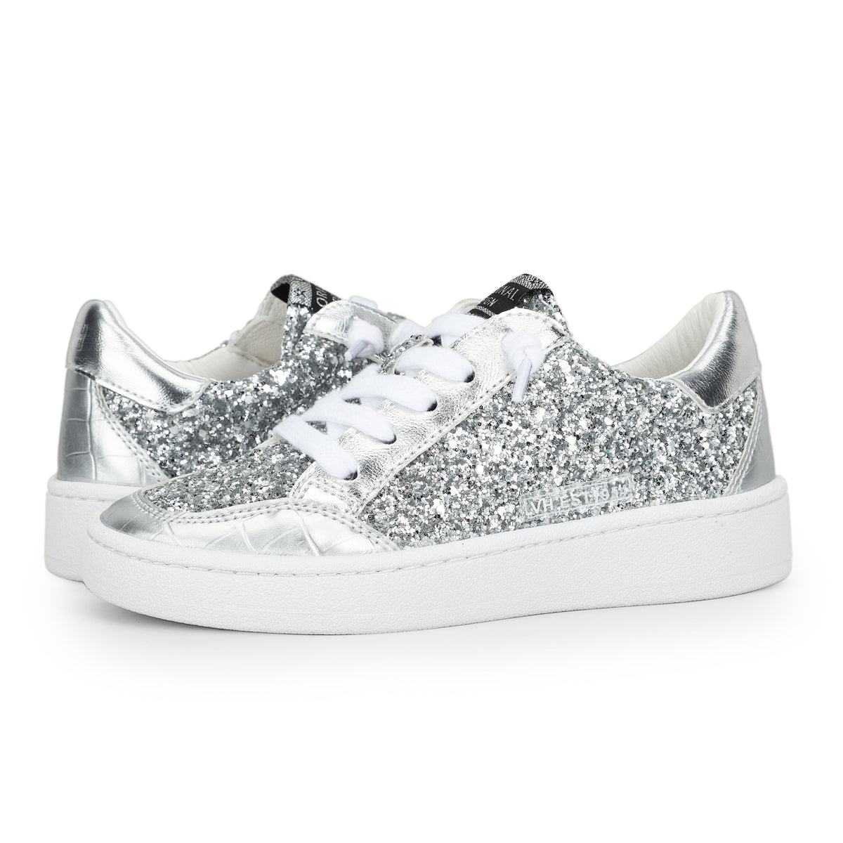 KIDS HALEE - WASHED SILVER CROCO | Vintage Havana