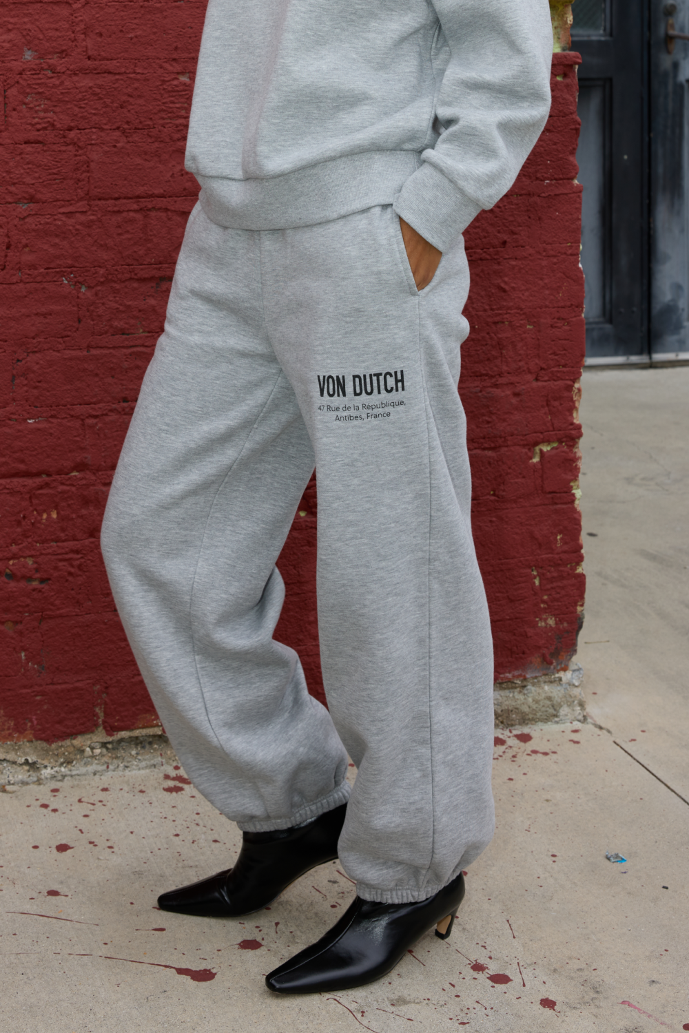 Von Dutch Jogger in Heather Grey | Vintage Havana