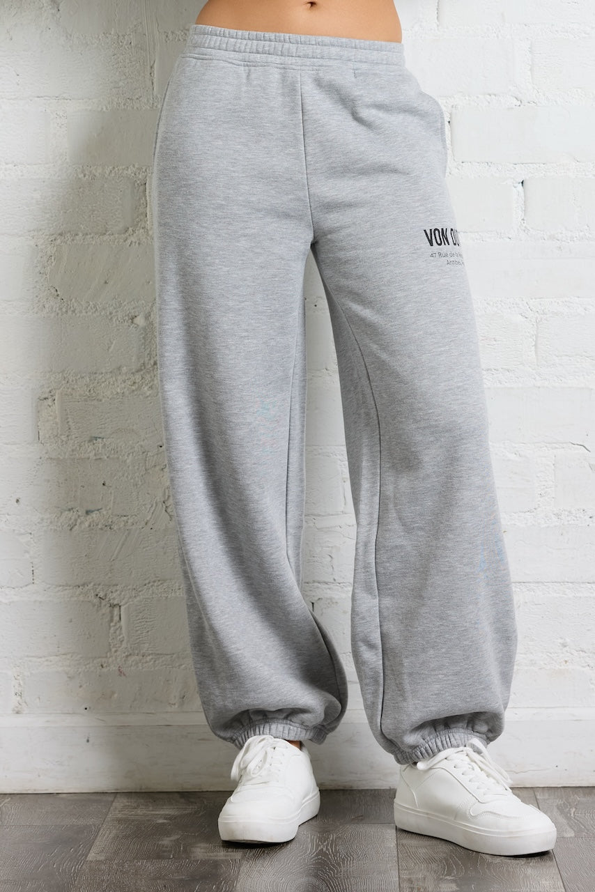 Von Dutch Jogger in Heather Grey | Vintage Havana