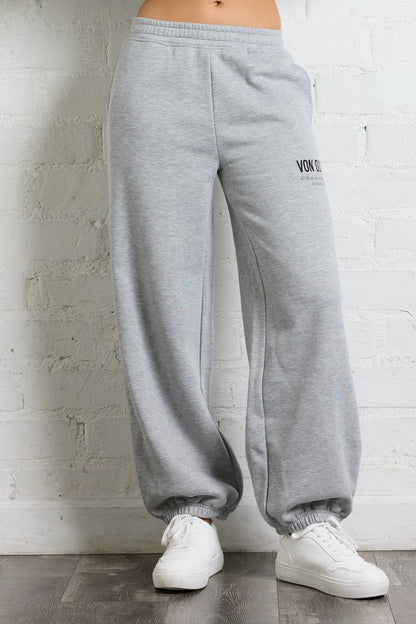Von Dutch Jogger in Heather Grey | Vintage Havana