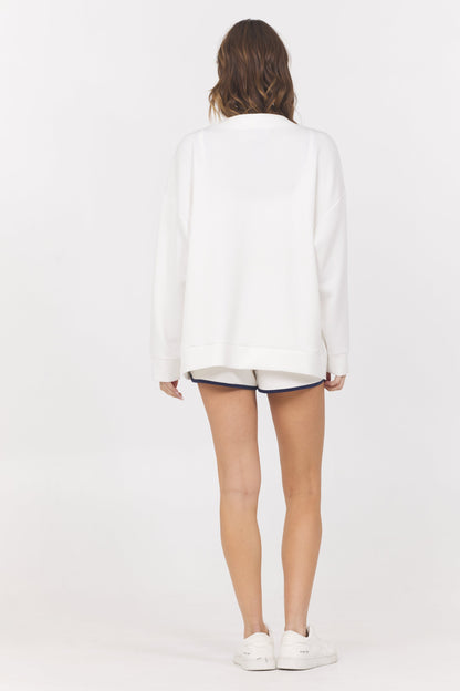 Cloud w/ Piping Cardigan | Vintage Havana