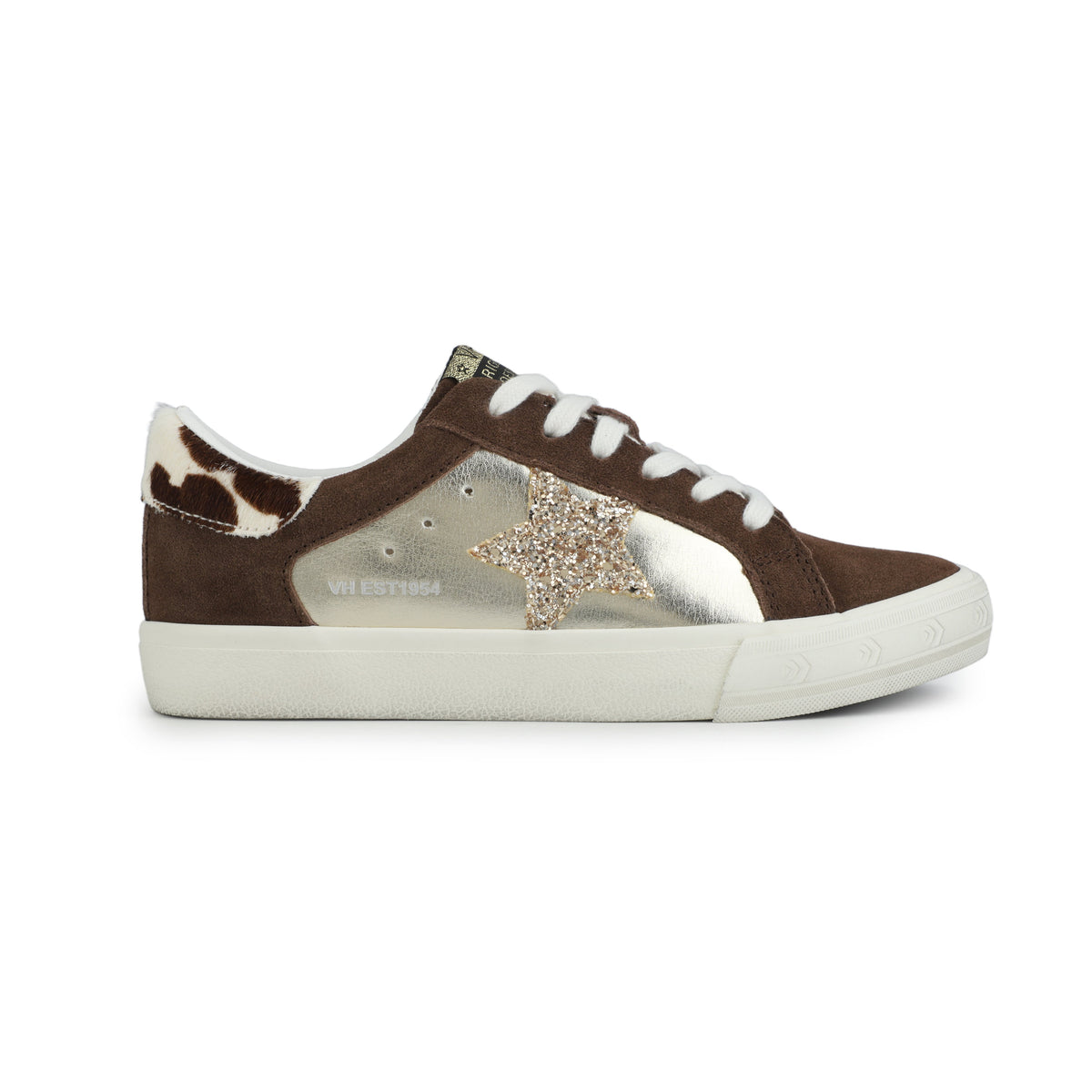 GRANDE - BROWN SUEDE/GOLD FOIL | Vintage Havana