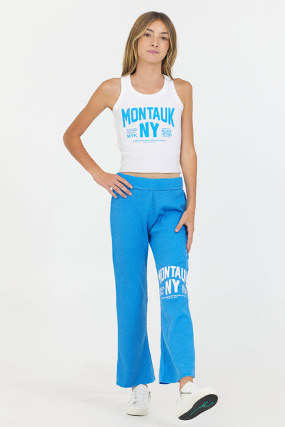 Kids "Montauk" Burnout Thermal Foldover Pant | Vintage Havana