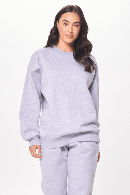 Heather Grey Proweave Crewneck Sweatshirt | Vintage Havana