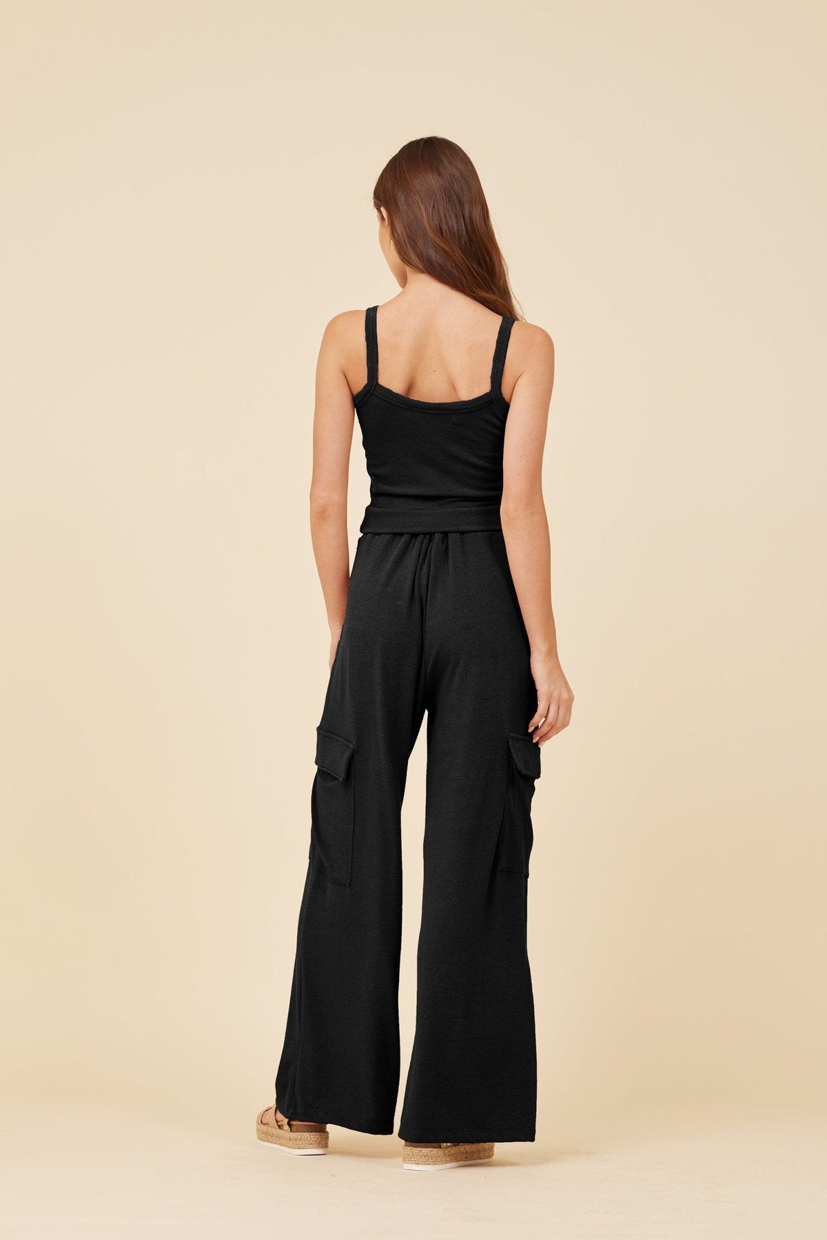 Black Knit Terry Tank | Vintage Havana