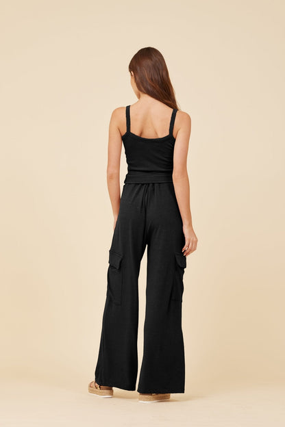 Black Knit Terry Tank | Vintage Havana