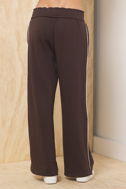 Teddy Fleece Wide Leg Pant | Vintage Havana