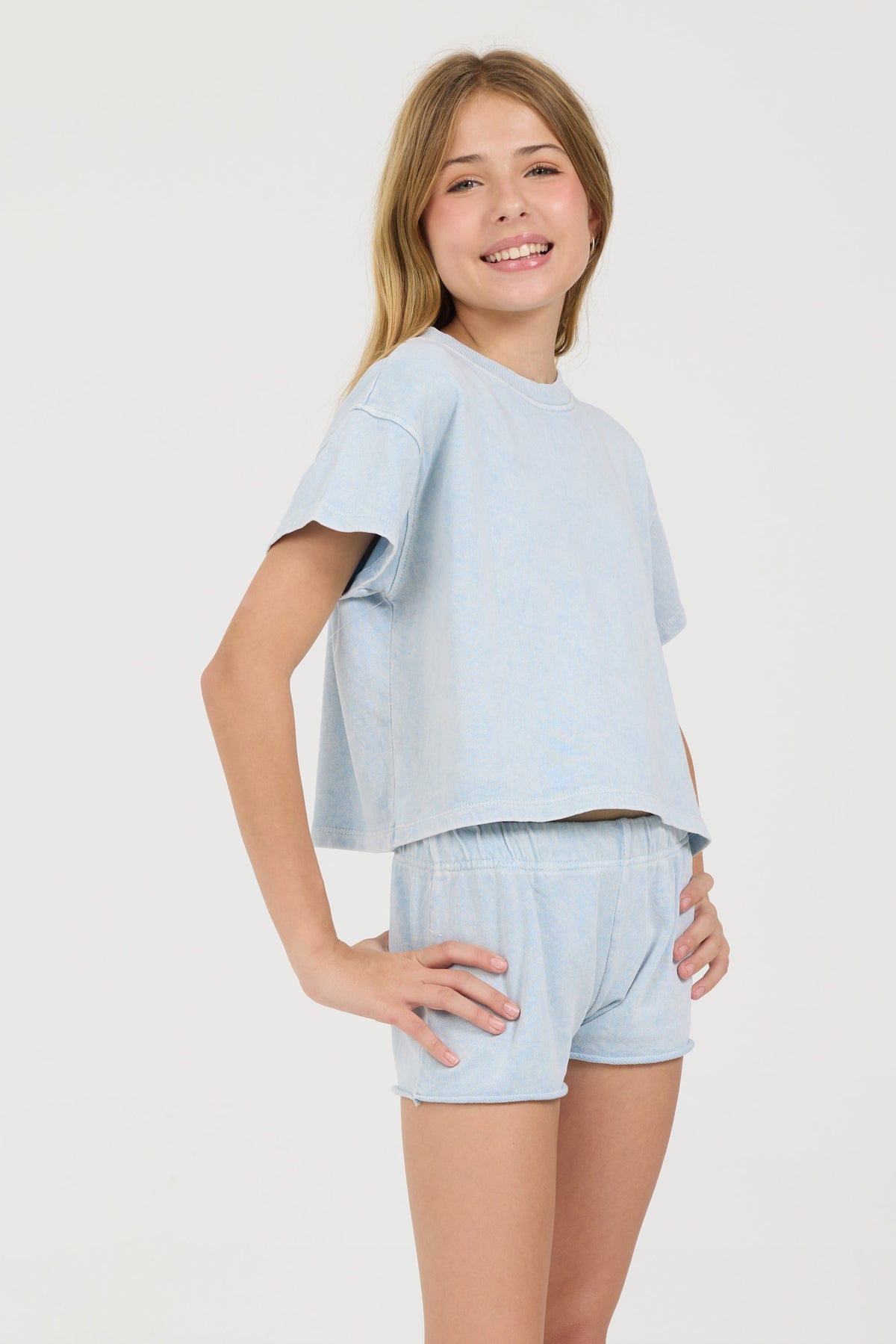 Kids Washed Raw Boxy Tee | Vintage Havana