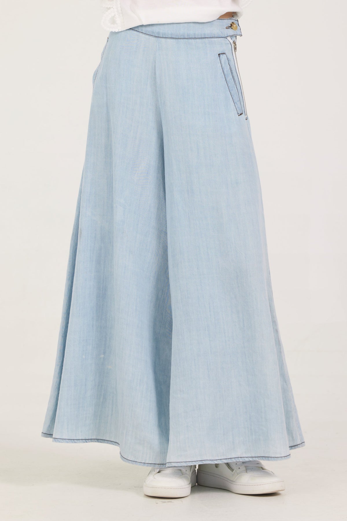 Kids Faux Denim Elastic Pant | Vintage Havana