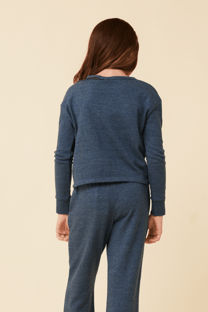 Distressed Neckline Crewneck | Vintage Havana