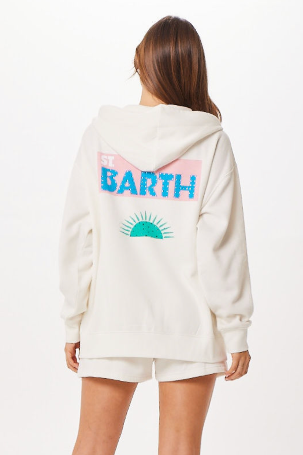 White St. Barth Jet Setter Surf Wash Zip Up | Vintage Havana