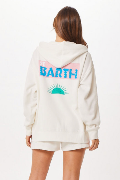 White St. Barth Jet Setter Surf Wash Zip Up | Vintage Havana