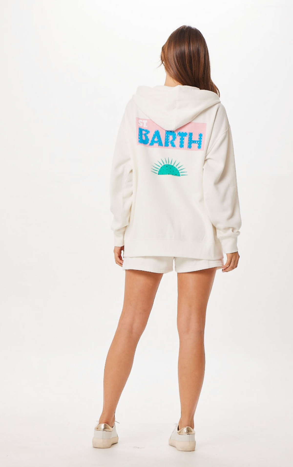 White St. Barth Jet Setter Surf Wash Zip Up | Vintage Havana