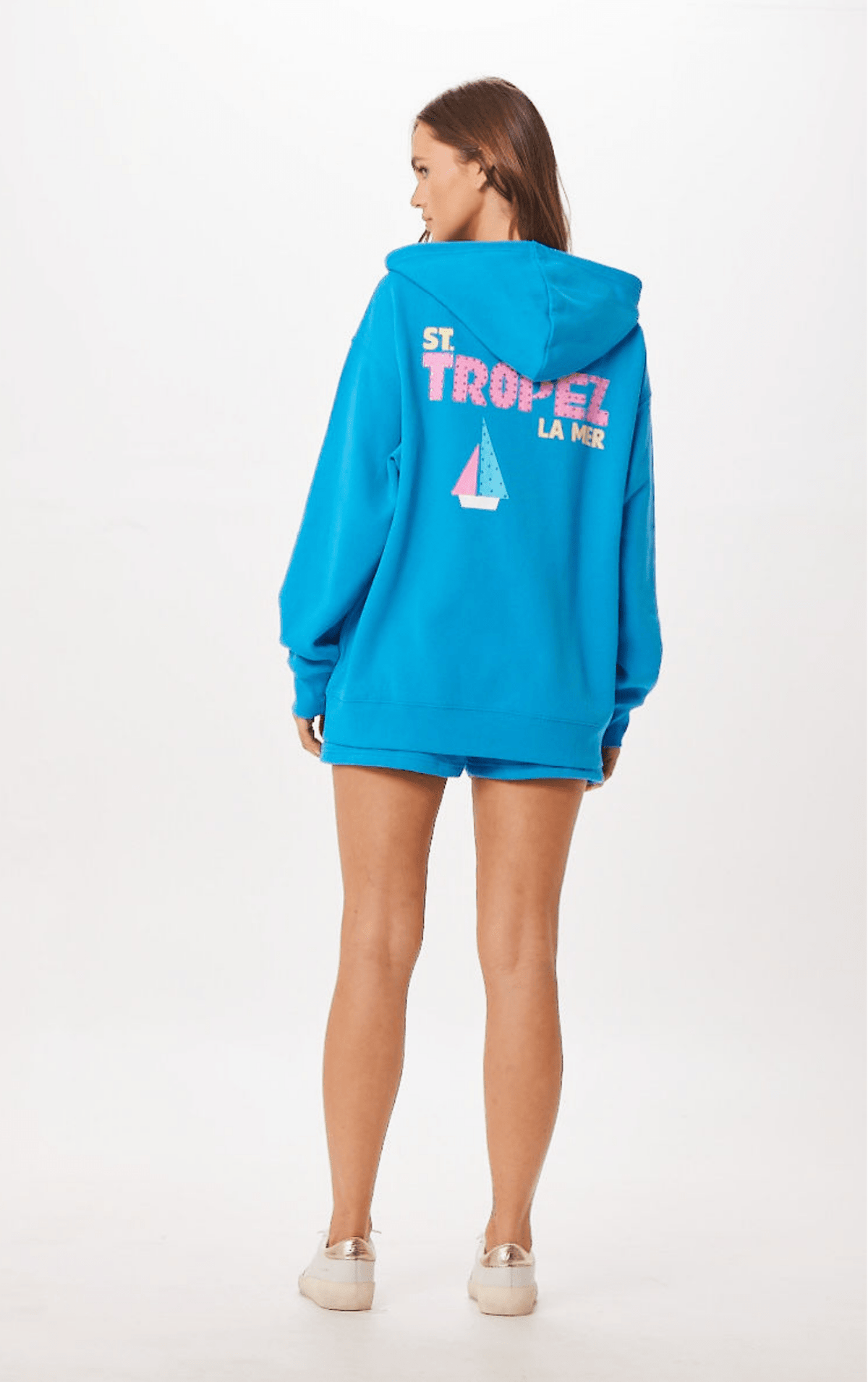 Bright Blue St. Tropez Jet Setter Surf Wash Zip Up | Vintage Havana