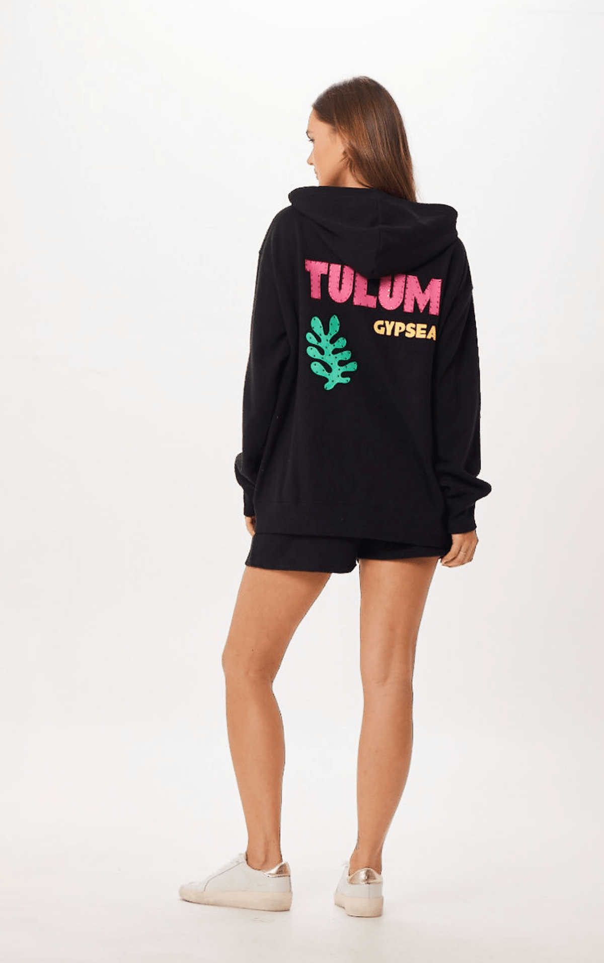 Black Tulum Jet Setter Surf Wash Zip Up | Vintage Havana