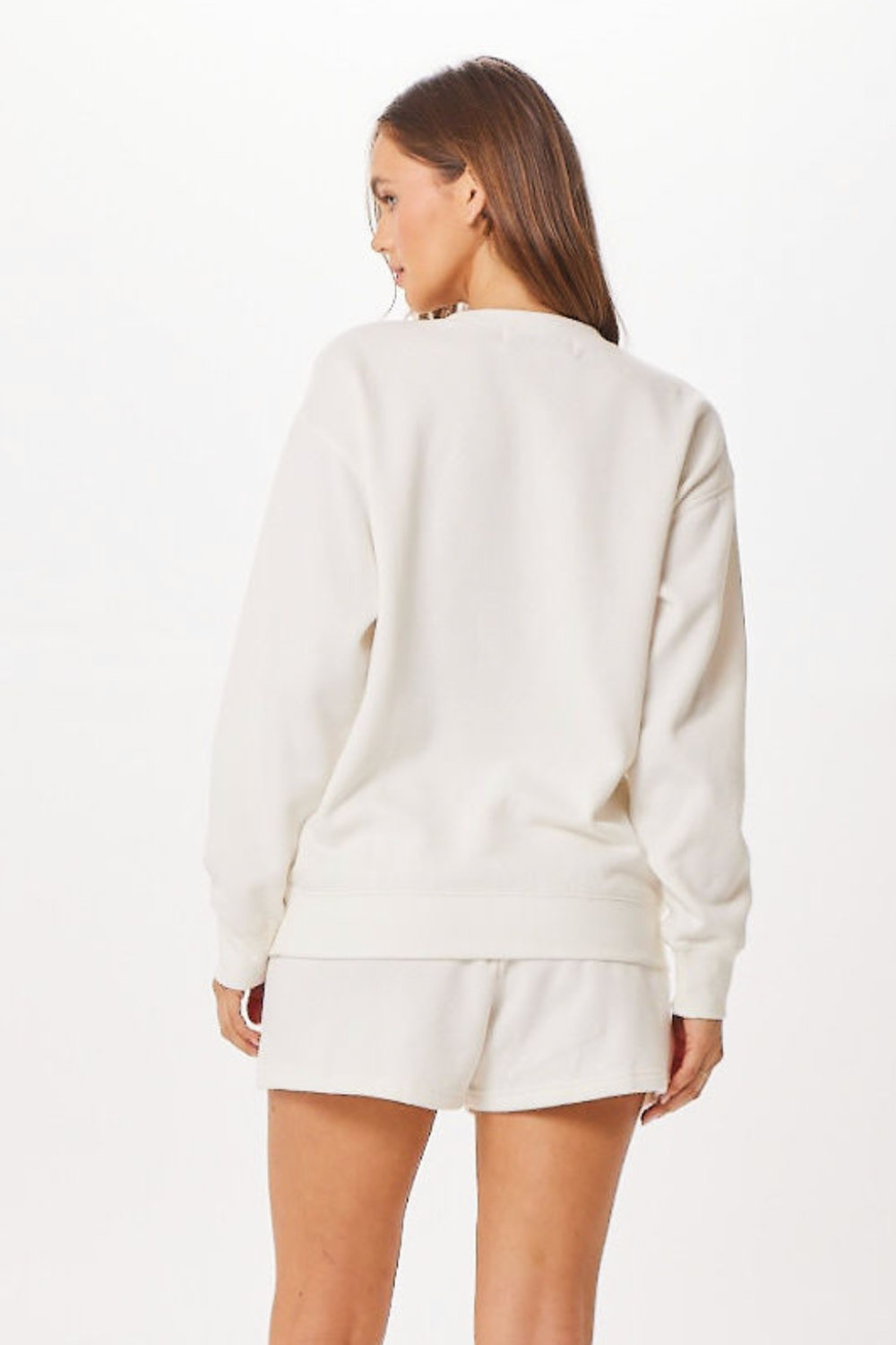 White St. Barth Jet Setter Surf Wash Crewneck | Vintage Havana