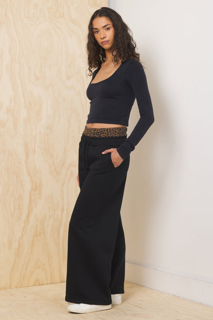 Heavy Surfwash Pant w/ Printed Double Waist | Vintage Havana