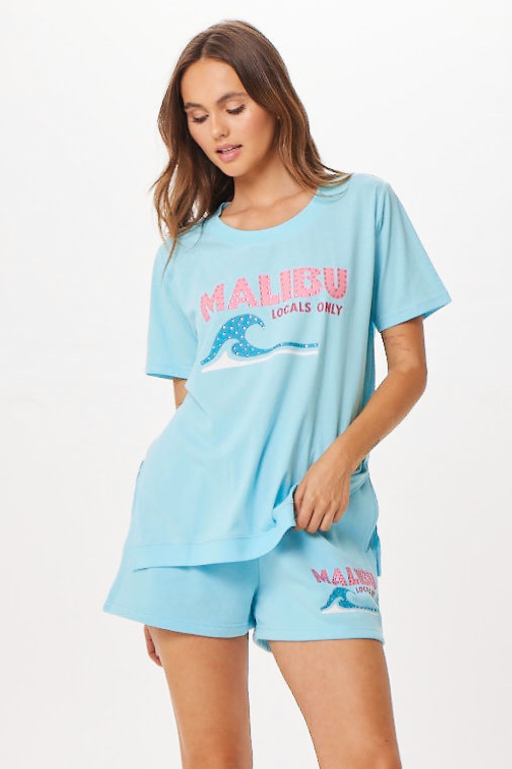 Tropical Blue Malibu Jet Setter T-Shirt | Vintage Havana