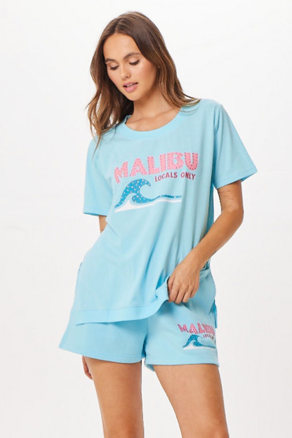 Tropical Blue Malibu Jet Setter T-Shirt | Vintage Havana