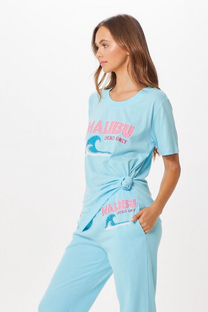 Tropical Blue Malibu Jet Setter T-Shirt | Vintage Havana