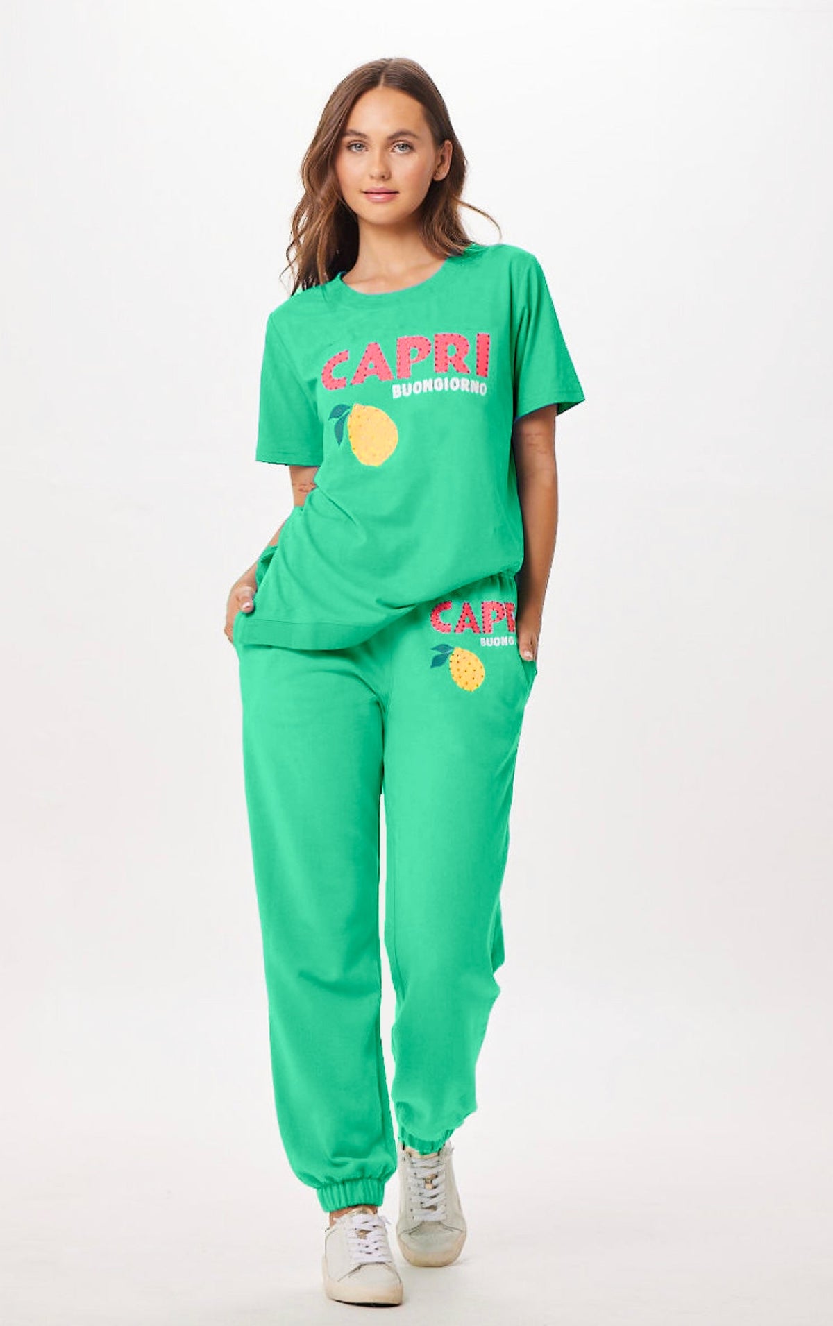 Surf Green Capri Jet Setter T-Shirt | Vintage Havana
