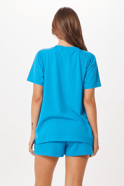 Bright Blue St. Tropez Jet Setter T-Shirt | Vintage Havana