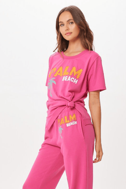 Hot Pink Palm Beach Jet Setter T-Shirt | Vintage Havana