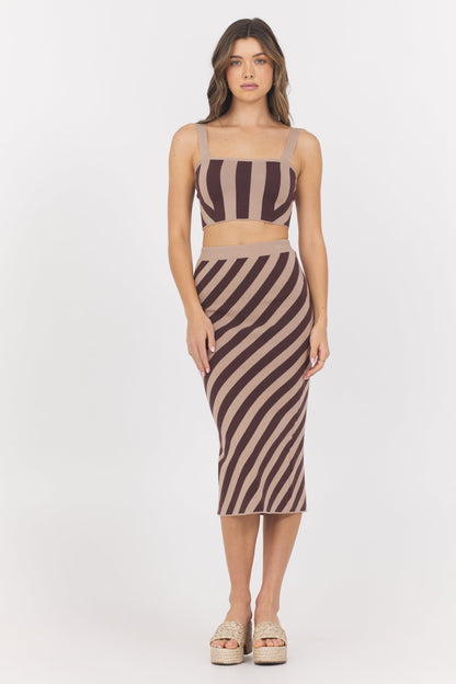 Striped Knit Tank | Vintage Havana