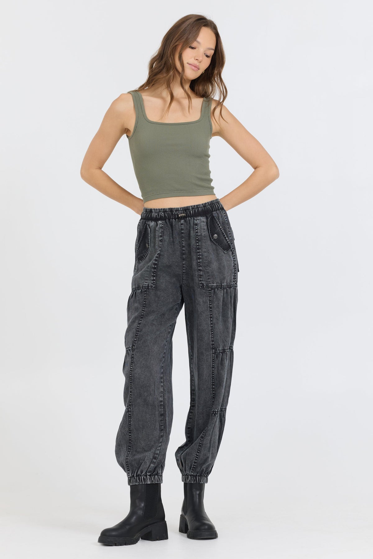 Olive Seamless Tank Top | Vintage Havana