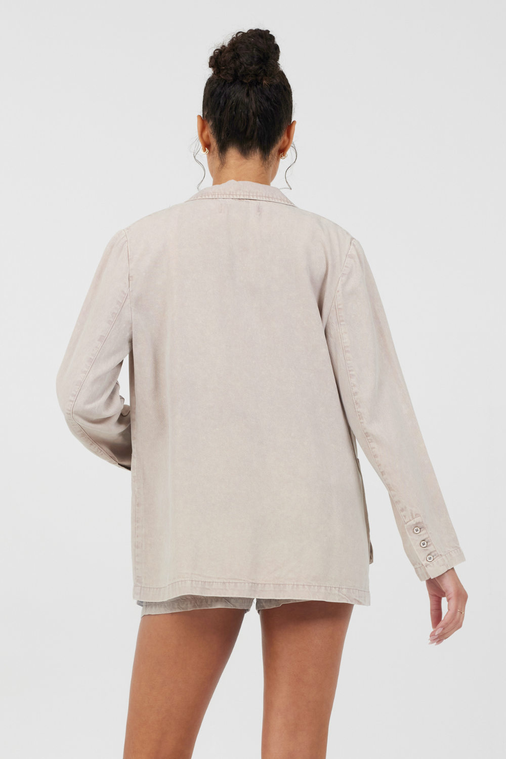 Khaki Tencel Blazer | Vintage Havana