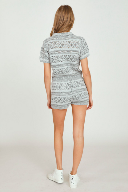 Primrose Grey Basic Knit Short | Vintage Havana