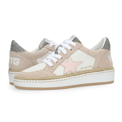 DENISSE 29 - RAFFIA/PINK/SILVER | Vintage Havana