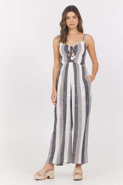 Metallic Stripe Jumpsuit | Vintage Havana