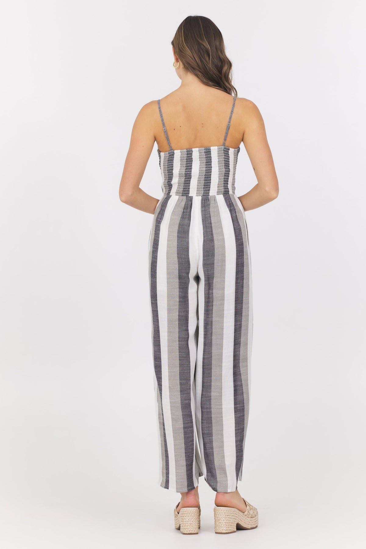 Metallic Stripe Jumpsuit | Vintage Havana