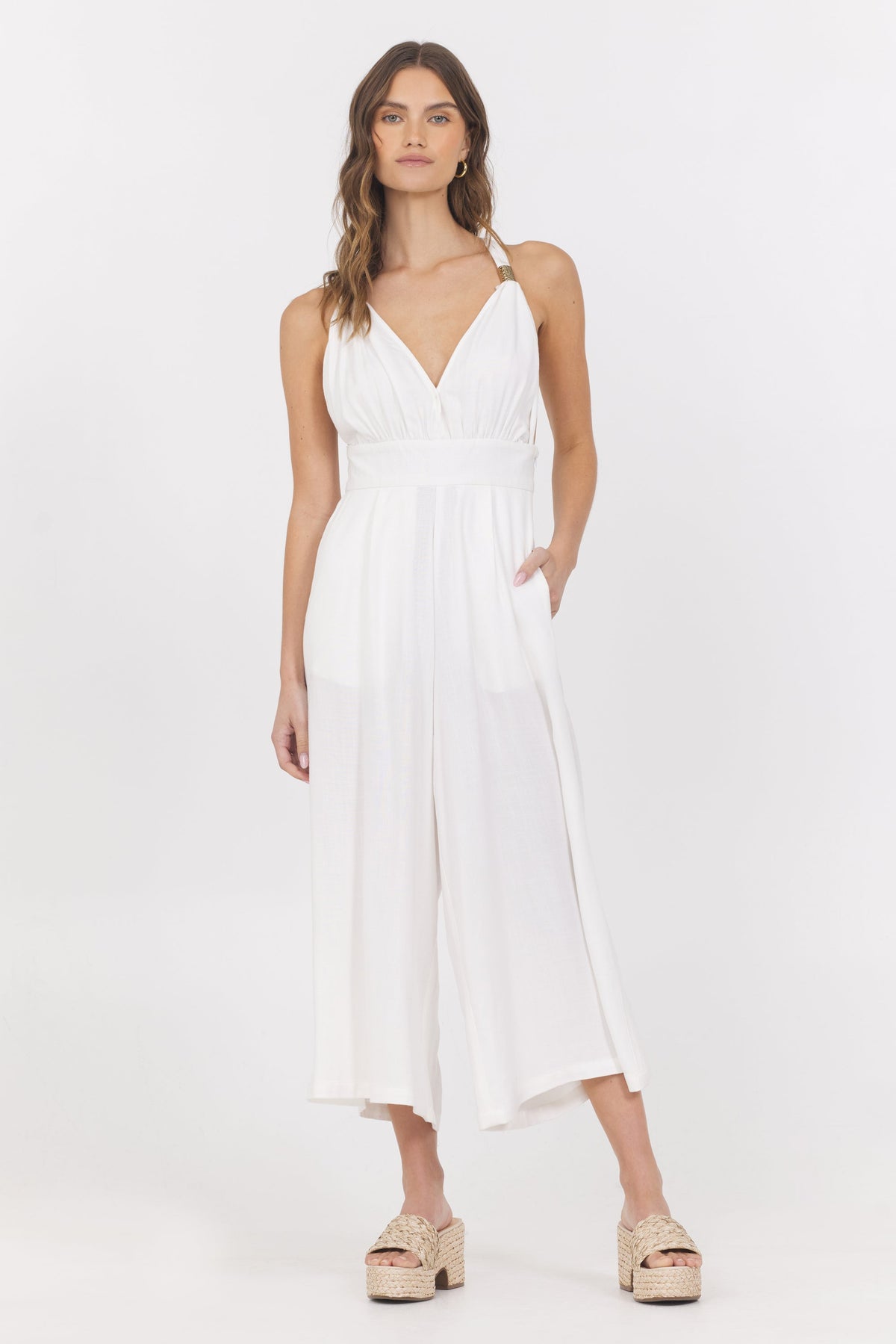 Linen Blend Jumpsuit | Vintage Havana