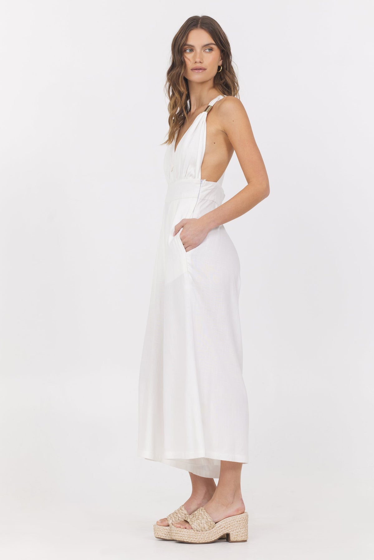 Linen Blend Jumpsuit | Vintage Havana